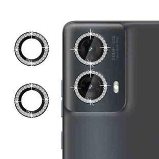 For Motorola Moto G85 5G Klebol Individual Camera Lens Diamond Ring Protector(Black)
