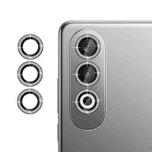 For OnePlus Nord CE4 5G Klebol Individual Camera Lens Diamond Ring Protector(Black)