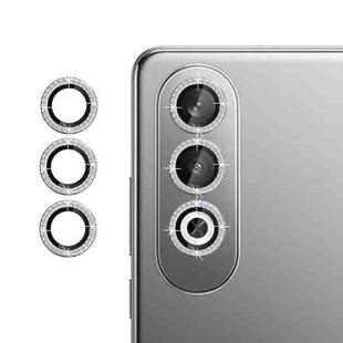 For OnePlus Nord CE4 5G Klebol Individual Camera Lens Diamond Ring Protector(Silver)