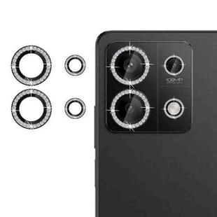 For Redmi Note 13 4G Klebol Individual Camera Lens Diamond Ring Protector(Black)