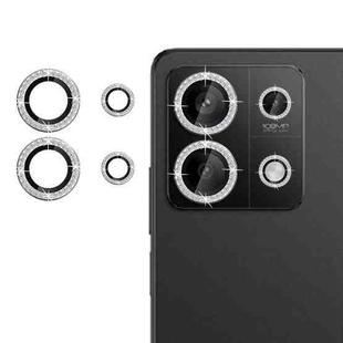 For Redmi Note 13 4G Klebol Individual Camera Lens Diamond Ring Protector(Silver)