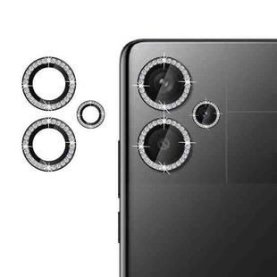 For Redmi Note 13 Pro+ 5G Klebol Individual Camera Lens Diamond Ring Protector(Black)
