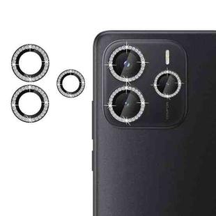 For Redmi Note 14 4G 164.84mm Klebol Individual Camera Lens Diamond Ring Protector(Black)