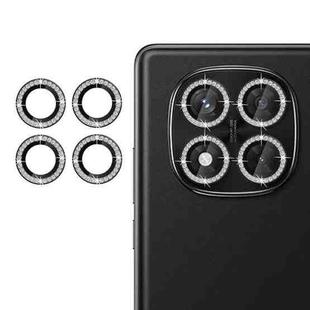 Redmi Note 14 Pro 4G Klebol Individual Camera Lens Diamond Ring Protector(Black)