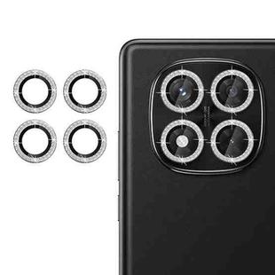 For Redmi Note 14 Pro 5G Klebol Individual Camera Lens Diamond Ring Protector(Silver)