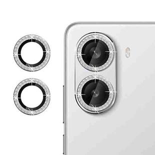For Redmi Turbo 4 Klebol Individual Camera Lens Diamond Ring Protector(Silver)