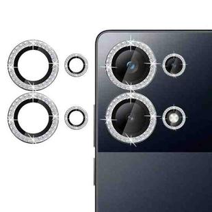 For Xiaomi Poco M6 Pro Klebol Individual Camera Lens Diamond Ring Protector(Silver)