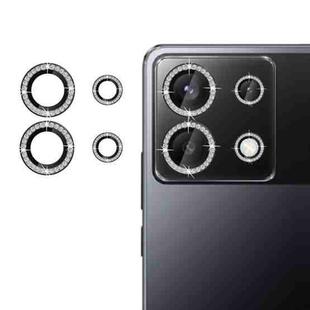 For Xiaomi Poco X6 Klebol Individual Camera Lens Diamond Ring Protector(Black)