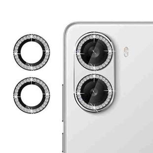 For Xiaomi Poco X7 Pro Klebol Individual Camera Lens Diamond Ring Protector(Black)