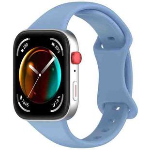 For Huawei Watch Fit 4 Slim Butterfly Buckle Silicone Watch Band(Blue)
