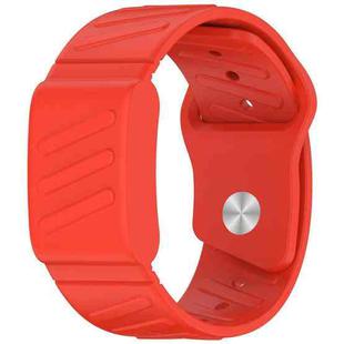 For WHOOP 4.0 Silicone Texture Watch Band(Red)