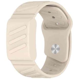 For WHOOP 4.0 Silicone Texture Watch Band(Starlight)