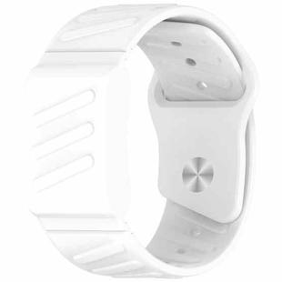For WHOOP 4.0 Silicone Texture Watch Band(White)
