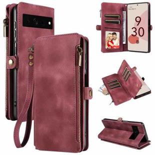 For Google Pixel 7 Pro Fantasy Multifunctional Zipper Wallet Leather Phone Case(Purple)