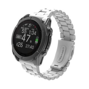 For Gamin 20mm Three Beads Plastic Quick Release Watch Band(White)