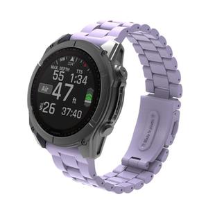 For Gamin 20mm Three Beads Plastic Quick Release Watch Band(Light Purple)