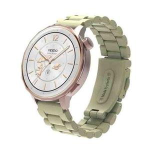 22mm Three Beads Plastic Watch Band(Apricot)