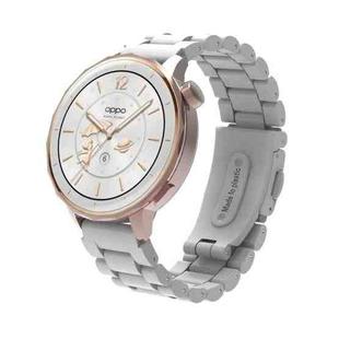 20mm Three Beads Plastic Watch Band(White)