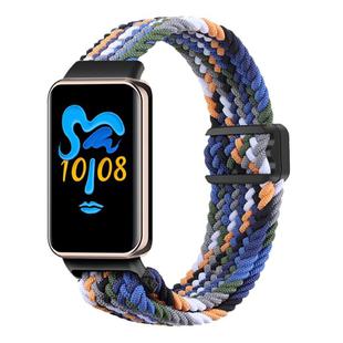 For Honor Band 9 / 10 Magnetic Buckle Nylon Braid Watch Band(Denim Color)