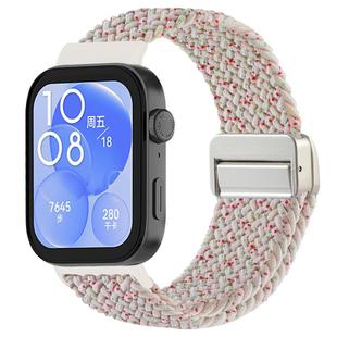 For Huawei Watch Fit 4 / Fit4 Pro / Fit3 Magnetic Buckle Loop Braid Watch Band(Starlight Color)