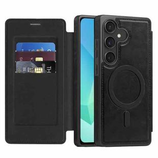 For Samsung Galaxy A16 5G Linton MagSafe Leather Phone Case(Black)