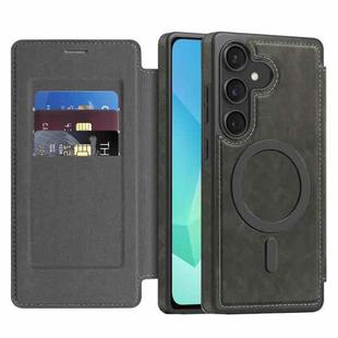 For Samsung Galaxy A16 5G Linton MagSafe Leather Phone Case(Grey)