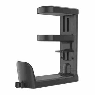 XWJ-EJJ01 360 Degree Rotatable Under Desk Storage Bracket Gaming Headset Holder(Black)