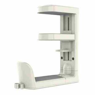 XWJ-EJJ01 360 Degree Rotatable Under Desk Storage Bracket Gaming Headset Holder(White)