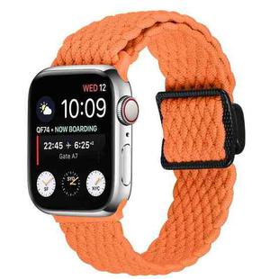 For Apple Watch 42mm / 41mm / 40mm / 38mm Magnetic Buckle Woven Stretch Watch Band(Orange)