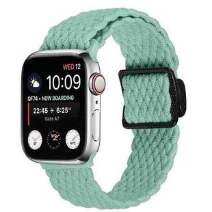 For Apple Watch 42mm / 41mm / 40mm / 38mm Magnetic Buckle Woven Stretch Watch Band(Green)