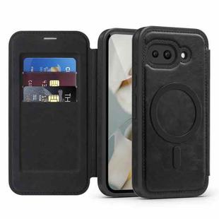 For Google Pixel 9a Linton MagSafe Leather Phone Case(Black)