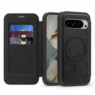 For Google Pixel 10 Linton MagSafe Leather Phone Case(Black)