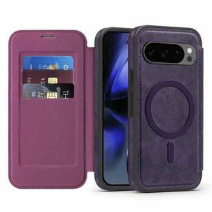 For Google Pixel 10 Pro Linton MagSafe Leather Phone Case(Purple)