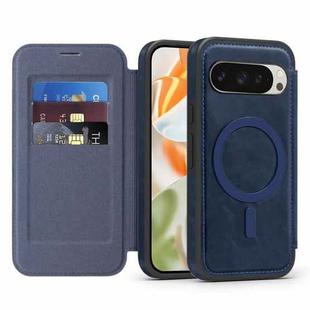 For Google Pixel 10 Pro XL Linton MagSafe Leather Phone Case(Blue)
