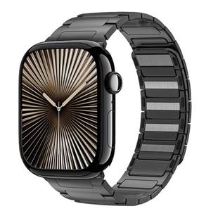 For Apple Watch 46mm / 49mm / 45mm / 44mm I-Beam Magnetic Stainless Steel Strap(Titanium Gray)