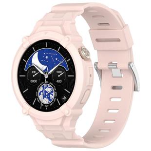 For vivo Watch 5 / Watch 3 Watch Case Integrated Silicone Watch Band(Pink)