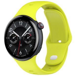 For vivo Watch 5 Solid Color Reverse Buckle Silicone Watch Band(Green)