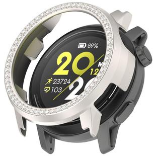 For COROS Pace 3 Single Row Diamond Half Coverage Hollow PC Watch Protective Case(Starlight)