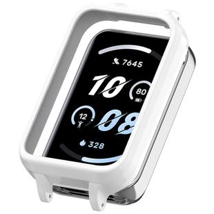 For Honor Band 10 PC Ear Half Coverage Hollow Watch Protective Case(White)