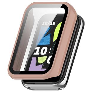 For Honor Band 10 Tempered Film Integrated PC Watch Protective Case(Cherry Pink)