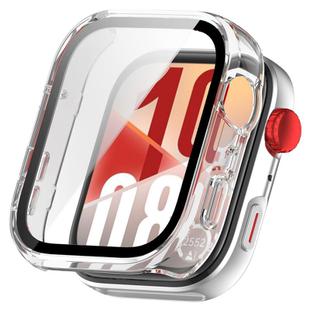 For Huawei Watch Fit 4 Tempered Film Integrated PC Watch Protective Case(Transparent)