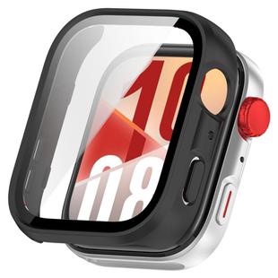 For Huawei Watch Fit 4 Tempered Film Integrated PC Watch Protective Case(Frosted Black)