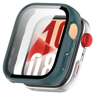 For Huawei Watch Fit 4 Pro Tempered Film Integrated PC Watch Protective Case(Pine Green)