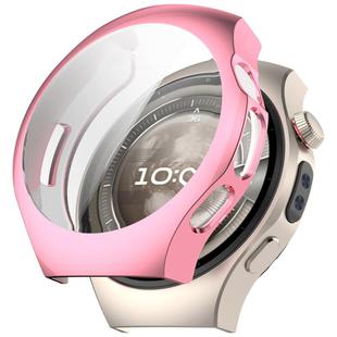 For Huawei Watch 5 42mm Electroplated TPU Full Coverage Watch Protective Case(Pink)