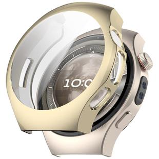 For Huawei Watch 5 46mm Electroplated TPU Full Coverage Watch Protective Case(Light Gold)