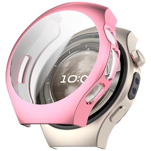 For Huawei Watch 5 46mm Electroplated TPU Full Coverage Watch Protective Case(Pink)
