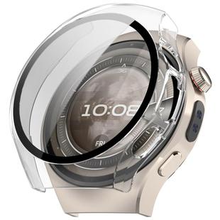 For Huawei Watch 5 42mm Tempered Film Integrated PC Watch Protective Case(Transparent)