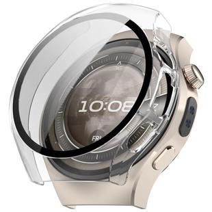 For Huawei Watch 5 46mm Tempered Film Integrated PC Watch Protective Case(Transparent)