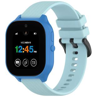 For Verizon Gizmo Watch 3 Kids Watch Textured Silicone 20mm Watch Band(Light Blue)