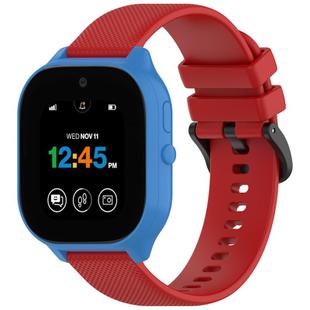 For Verizon Gizmo Watch 3 Kids Watch Textured Silicone 20mm Watch Band(Red)